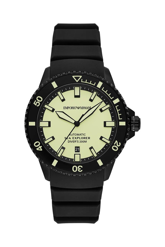 Emporio Armani zegarek SEA EXPLORER czarny AR60085