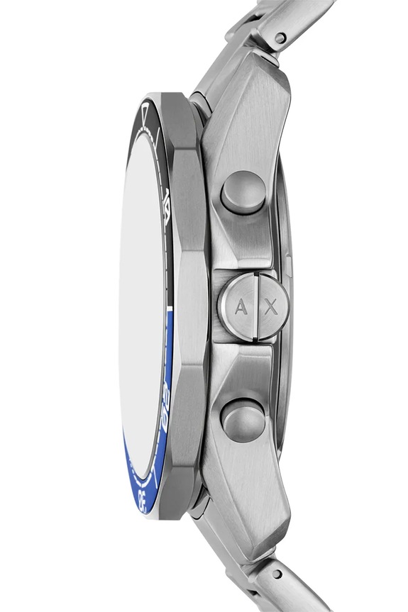 Dodaci Sat i ogrlica Armani Exchange SPENCER AX7166SET srebrna