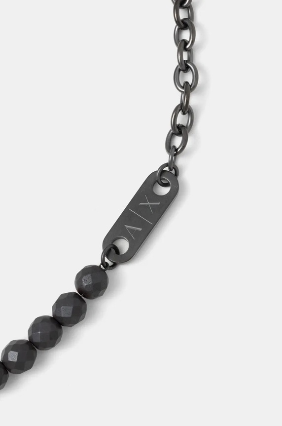Armani Exchange naszyjnik CLASSIC AXG0150060 czarny AA00