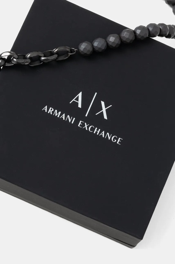 Akcesoria Armani Exchange naszyjnik CLASSIC AXG0150060 czarny