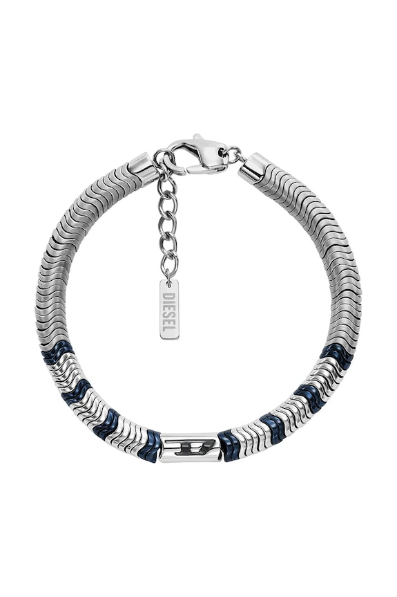 Diesel bratara BEADS argintiu DX1572931