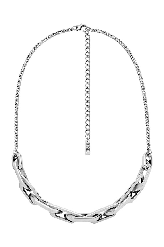 Náhrdelník Diesel CHAIN NECKLACE DX1578040 strieborná AA00