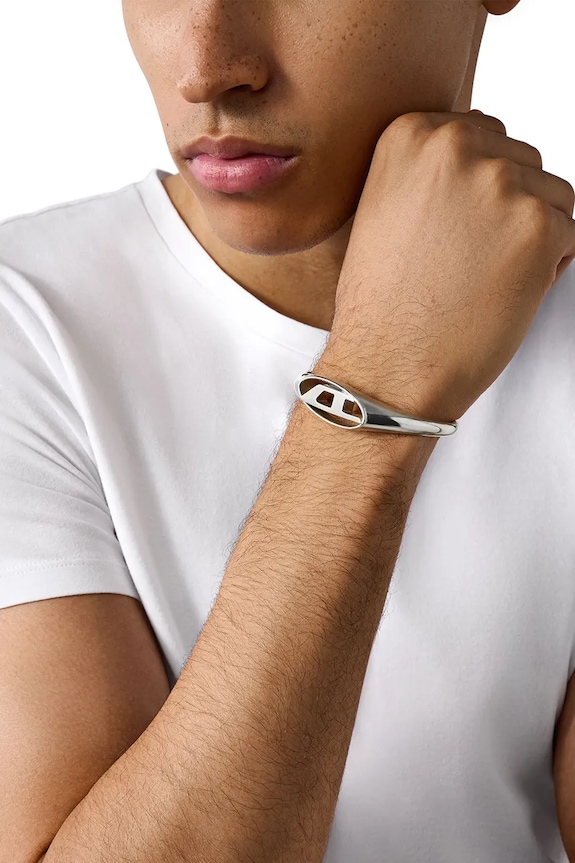Akcesoria Diesel bransoletka CUFF DX1597040 srebrny
