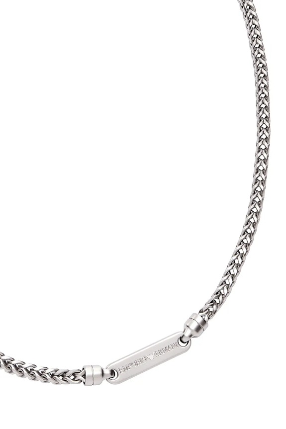 Emporio Armani naszyjnik ICONIC TREND srebrny EGS3182040