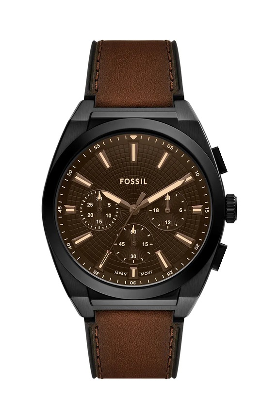 Ρολόι Fossil EVERETT καφέ FS6108