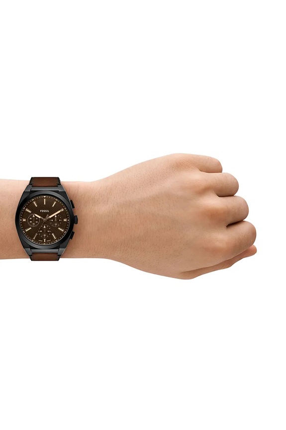 Ρολόι Fossil EVERETT καφέ FS6108