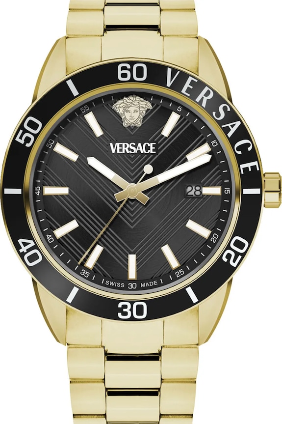 Versace zegarek złoty VEYCA0724