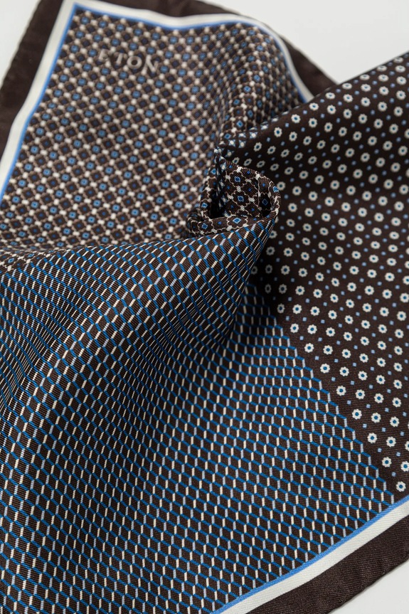 Kiegészítők Eton selyem zsebkendő 100012721.NOS barna