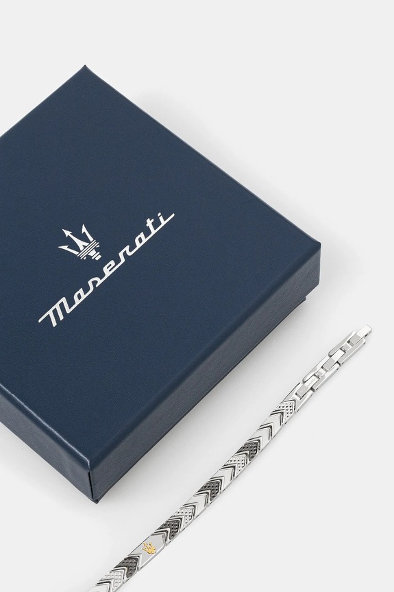 Dodaci Narukvica Maserati ICONIC JM225AVD89 srebrna