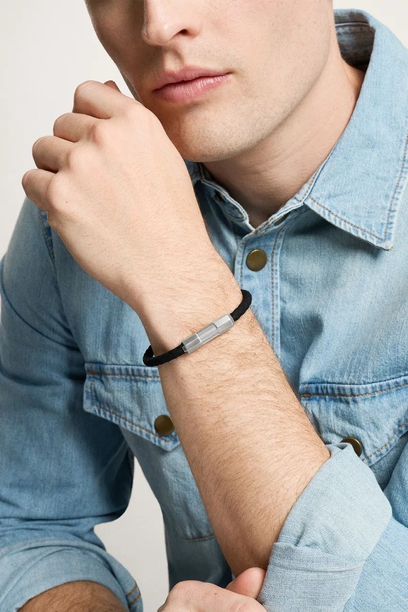 Βραχιόλι Fossil μαύρο JF04884040