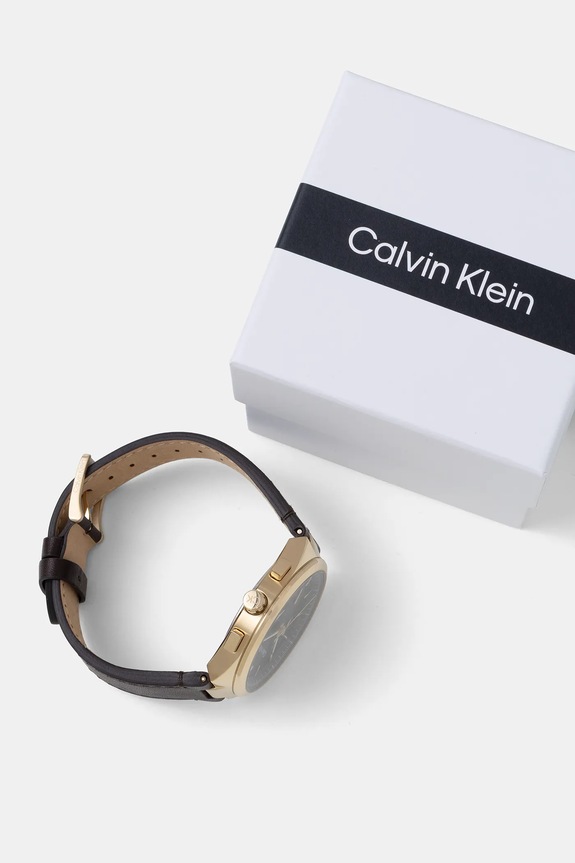Αξεσουάρ Ρολόι Calvin Klein 25200445 καφέ