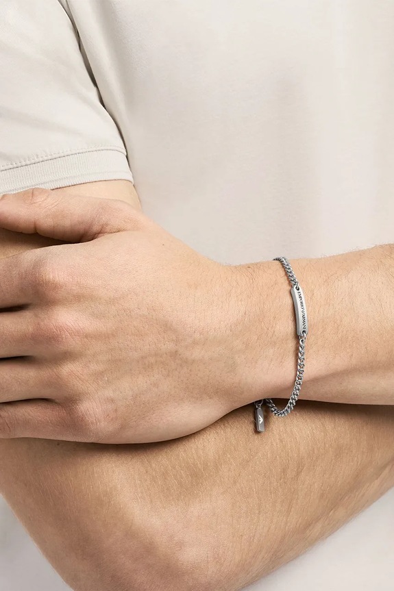 Akcesoria Emporio Armani bransoletka EGS3189040 srebrny