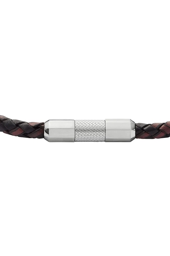 Fossil brățară de piele JF04918040 argintiu AA00