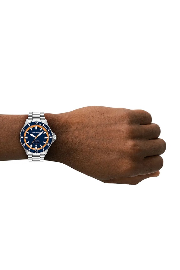 Hodinky Emporio Armani strieborná AR60090