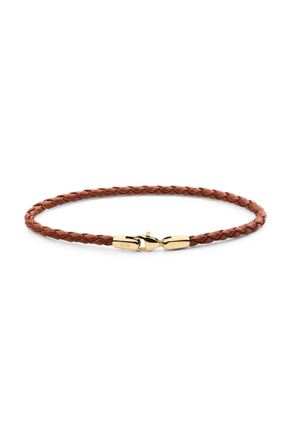 Daniel Wellington bransoletka skórzana Gift Box złoty DW00401750