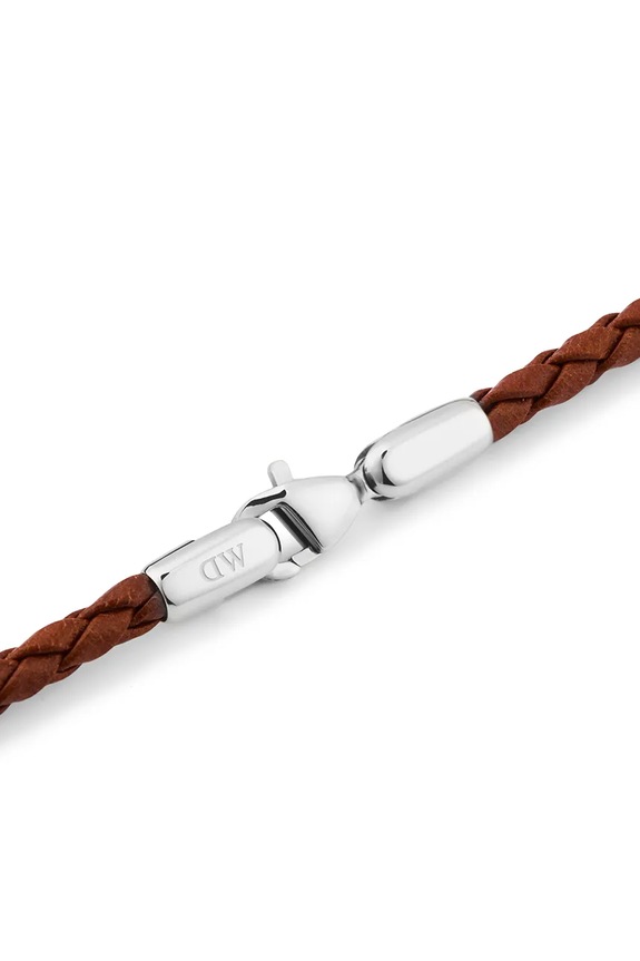 Daniel Wellington bransoletka skórzana DW00401751 srebrny AA00