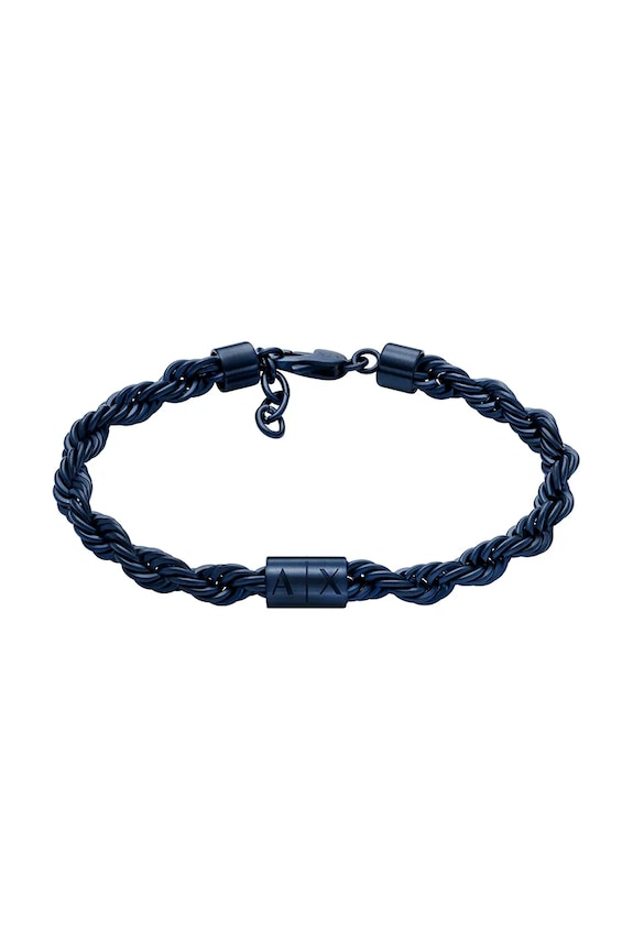 Emporio Armani bransoletka granatowy AXG0165470