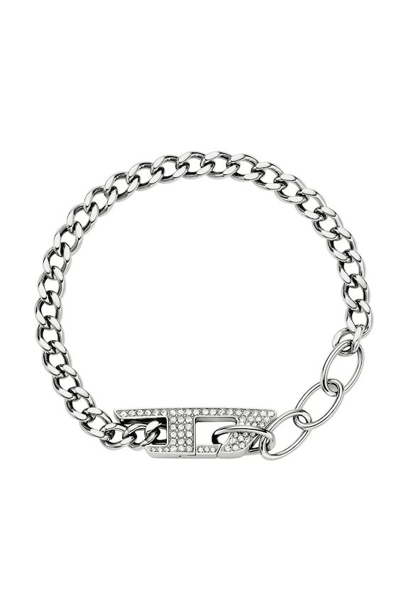 Diesel brățară Gift Box argintiu DX1627040