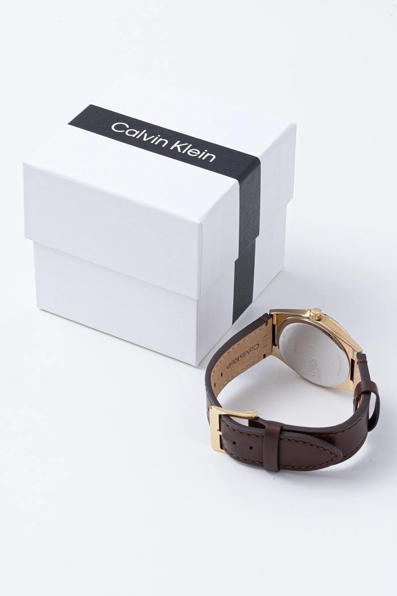 Doplňky Hodinky Calvin Klein 25200523 zlatá