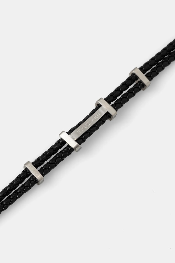 Náramok Trussardi T-LEATHER TJAXZ13 čierna AA00