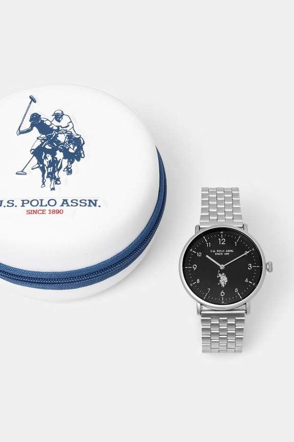 U.S. Polo Assn. zegarek męski ROYAL srebrny USP7286BK