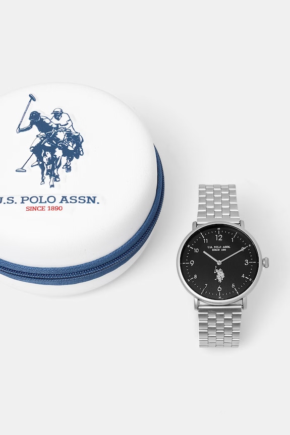 U.S. Polo Assn. zegarek męski ROYAL srebrny USP7286BK