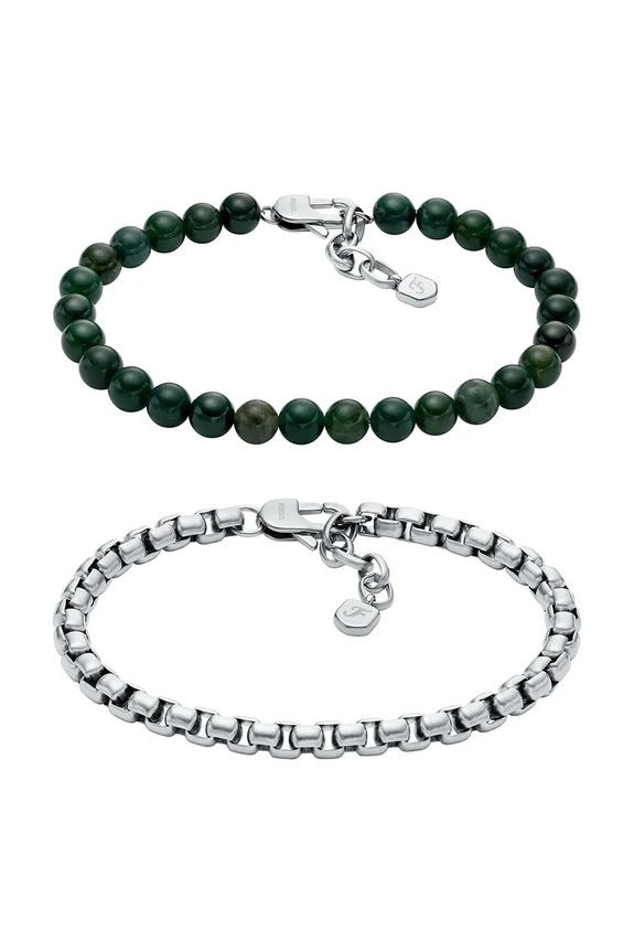 Σετ βραχιολιών Fossil 2-pack 2-pack ασημί JF04940SET