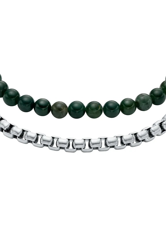 Σετ βραχιολιών Fossil 2-pack JF04940SET ασημί AA00