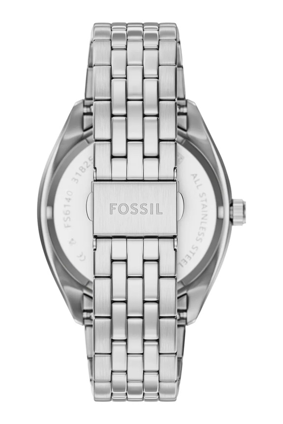 Fossil zegarek FS6140 srebrny AA00