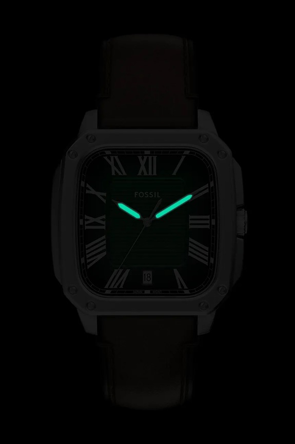 Fossil zegarek srebrny FS6150