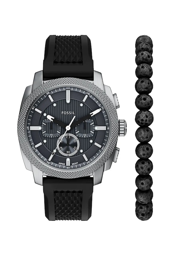 Ρολόι και βραχιόλι Fossil μαύρο FS6145SET