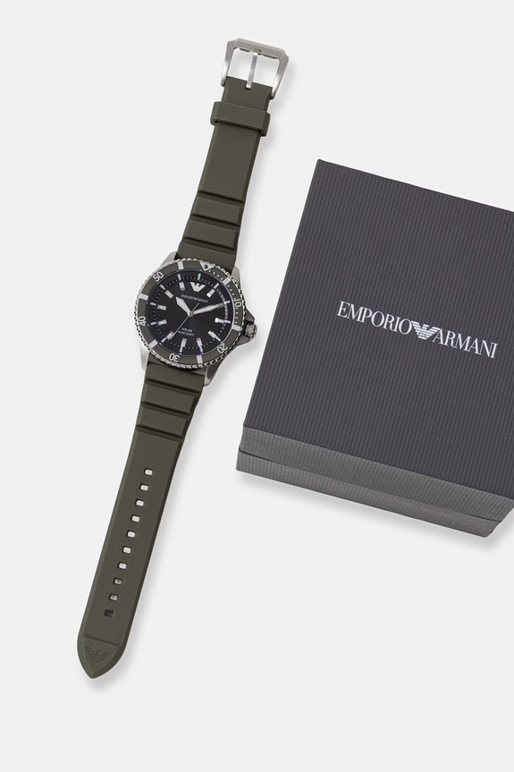 Akcesoria Emporio Armani zegarek sportowy męski AR11699 zielony