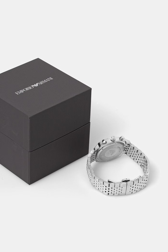 Emporio Armani hodinky pánske AR11725 strieborná AA00