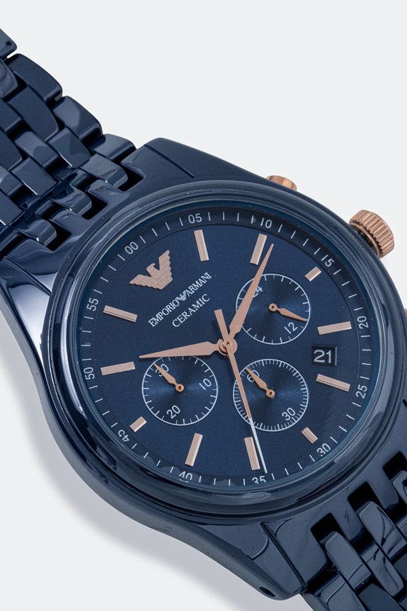 Emporio Armani zegarek męski AR70016 granatowy AA00