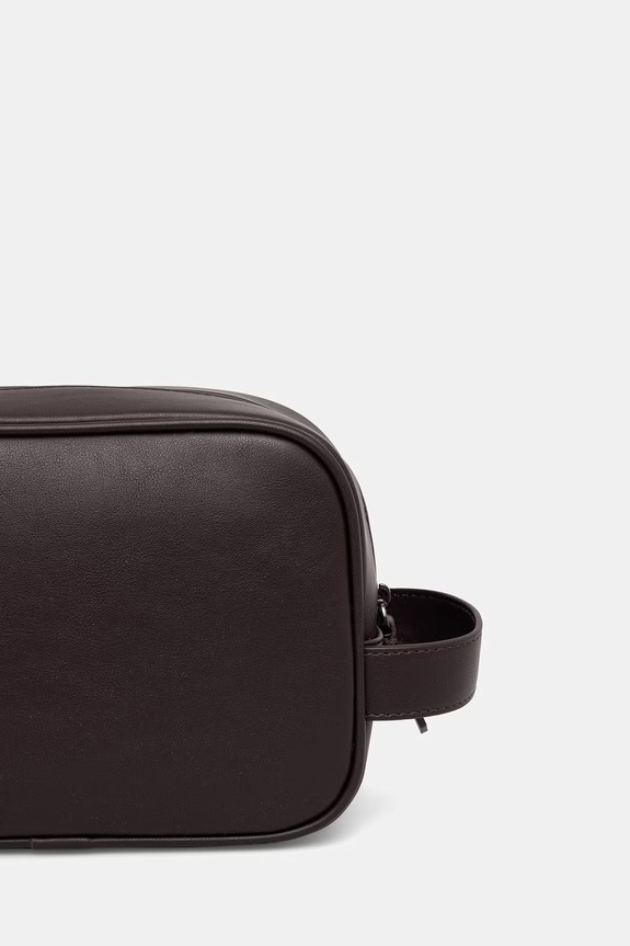 Accesorii Valentino Bags trusă cosmetică pentru bărbați, cu imitație de piele HORIZON VBE8UT664 maro