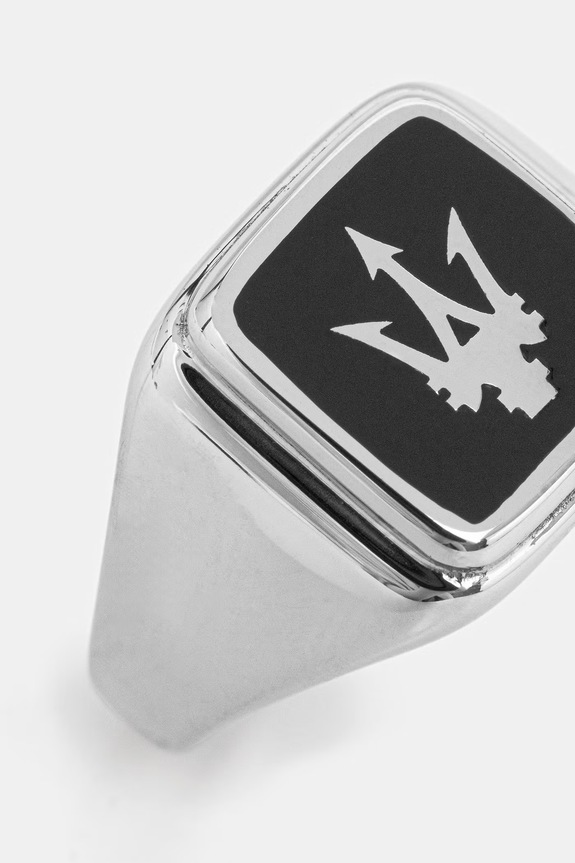 MASERATI sygnet męski metalowy ICONIC JM222AVD070 srebrny AA00