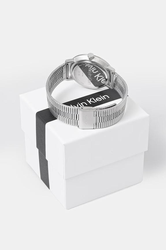 Doplnky Calvin Klein hodinky pánske 25200547 strieborná