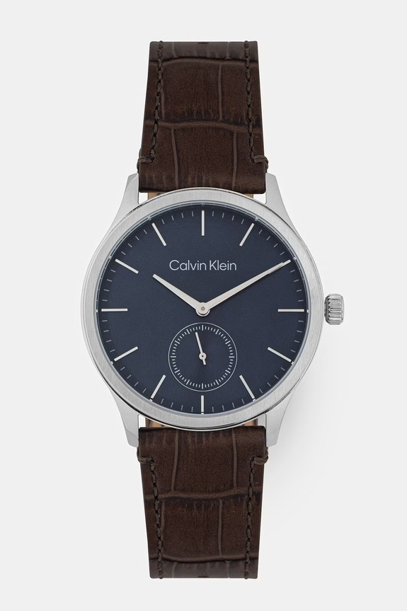 Calvin Klein hodinky pánske hnedá 25200552