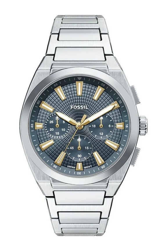 Fossil zegarek męski Everett srebrny FS6154J