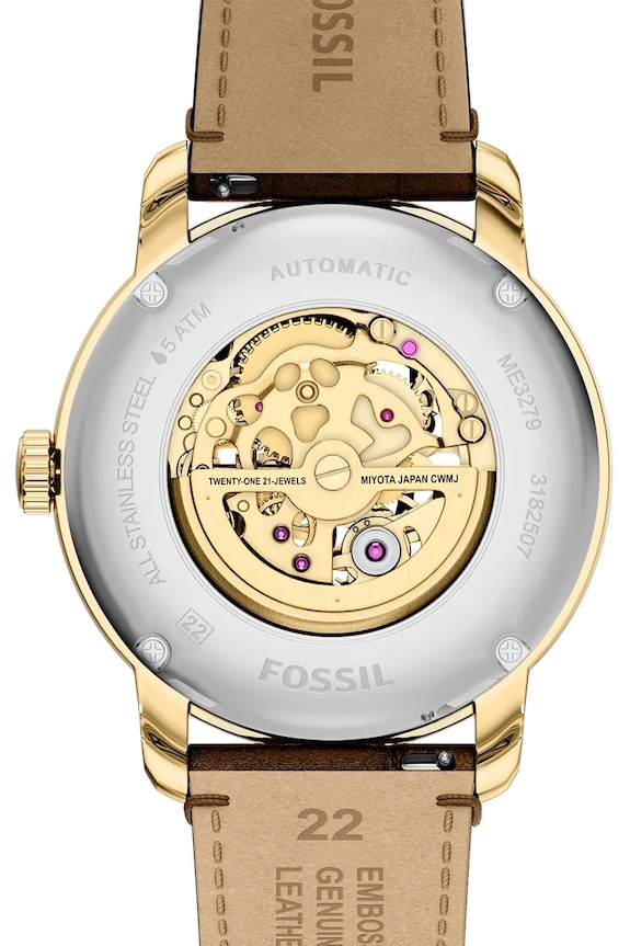 Fossil ceas pentru bărbați Fossil Heritage aur ME3279