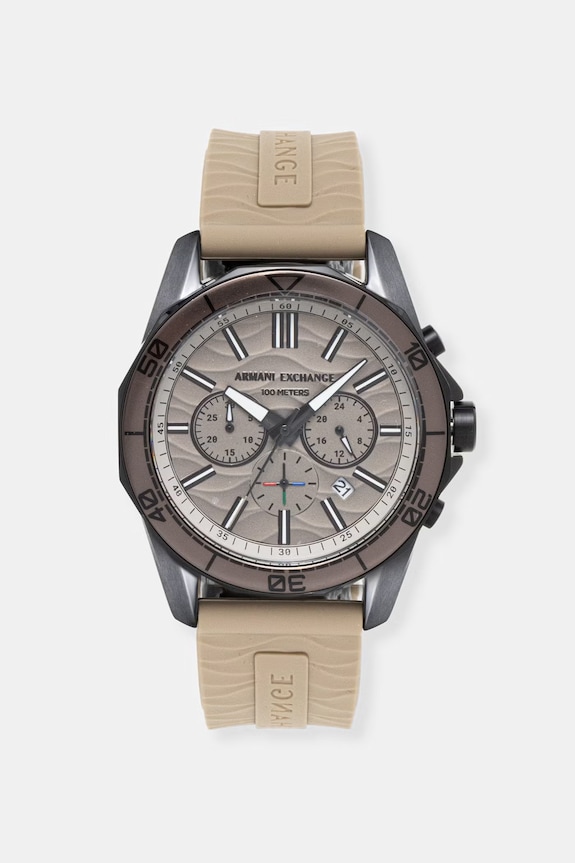 Armani Exchange zegarek sportowy męski Spencer beżowy AX1971