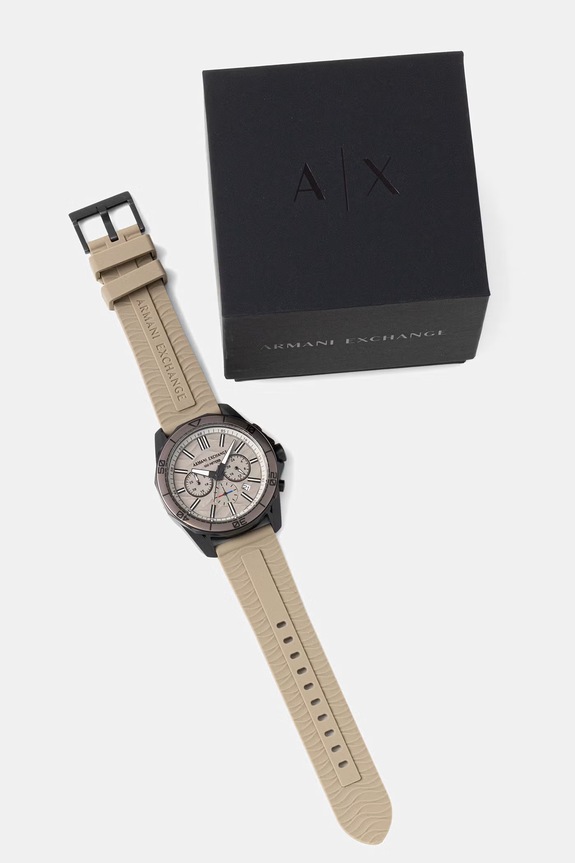 Akcesoria Armani Exchange zegarek sportowy męski Spencer AX1971 beżowy
