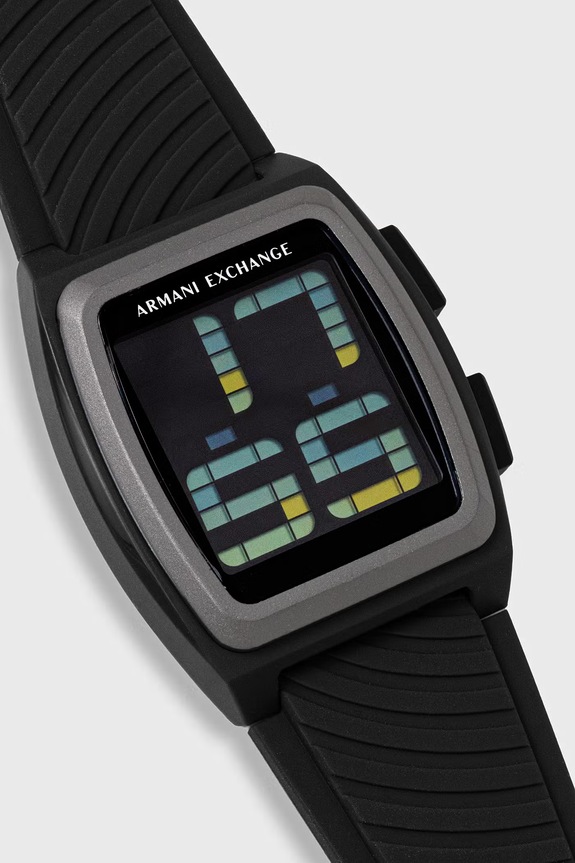 Armani Exchange zegarek sportowy męski Kelvin AX2971 czarny AA00