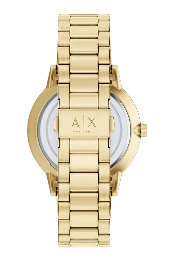 Armani Exchange set ceas și brățară bărbați Cayde AX7178SET aur AA00
