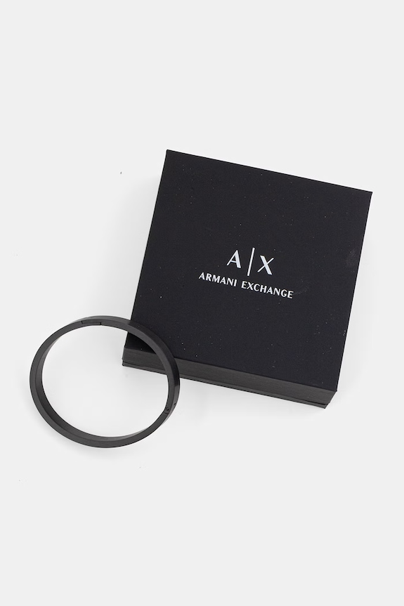 Doplnky Armani Exchange náramok pánsky z nehrdzavejúcej ocele Classic AXG0173001 čierna