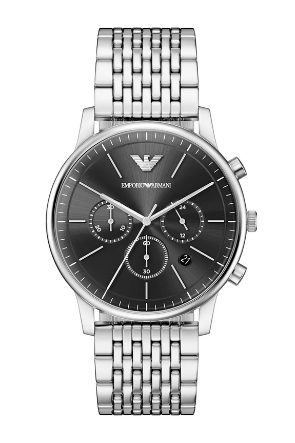 Emporio Armani hodinky pánske Minimalist strieborná AR11772