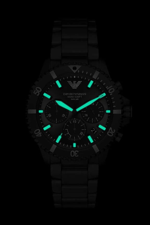 Emporio Armani športové hodinky pánske World Explorer čierna AR11784