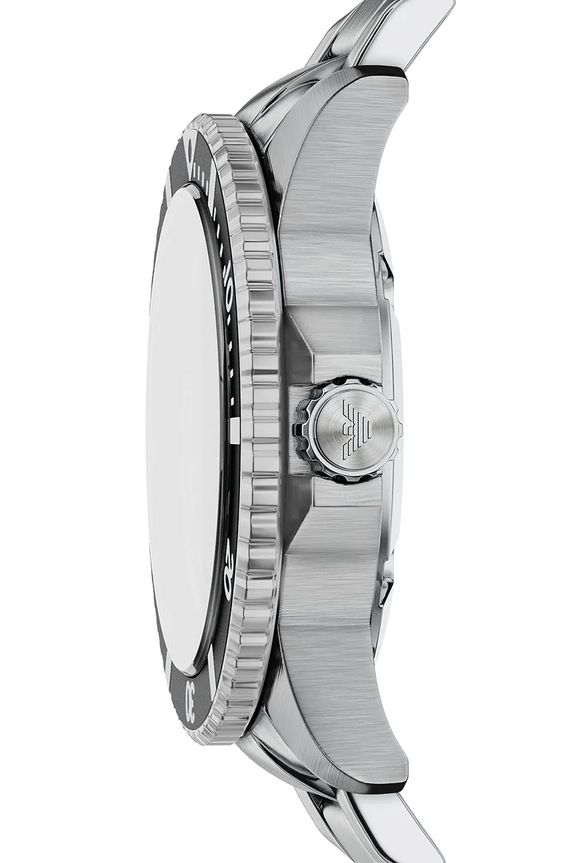 Doplnky Emporio Armani športové hodinky pánske World Explorer AR11787 strieborná