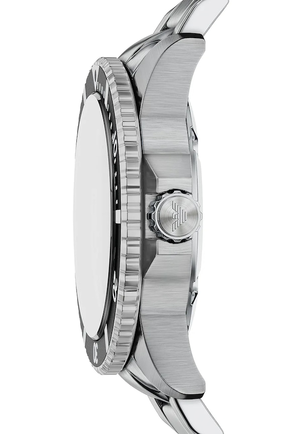 Doplnky Emporio Armani športové hodinky pánske World Explorer AR11787 strieborná