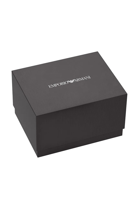 Emporio Armani sada hodiniek a náramku pánska Minimalist AR80087SET strieborná AA00
